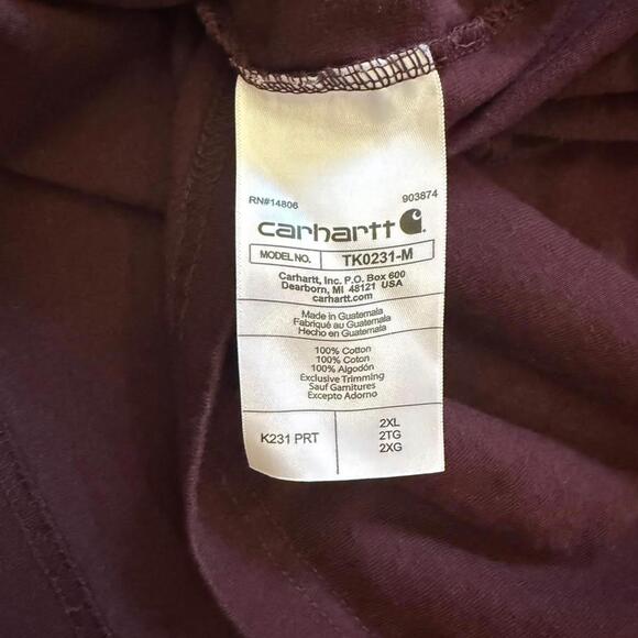 Carhartt‎ Loose Fit Long Sleeve T-Shirt Men's Size 2XL - Picture 6 of 6